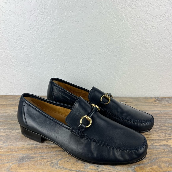 maus & hoffman Other - Maus & Hoffman Horsebit Leather Loafer Blue 13